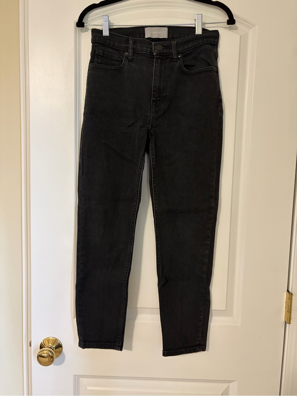 Everlane Black High-Rise The Ankle Jeans